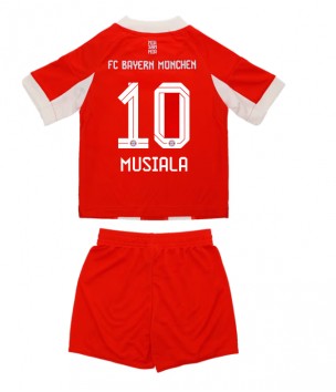 Billiga Bayern Munich Jamal Musiala #10 Hemmatröja Barn 2025-26 Kortärmad (+ Korta byxor)